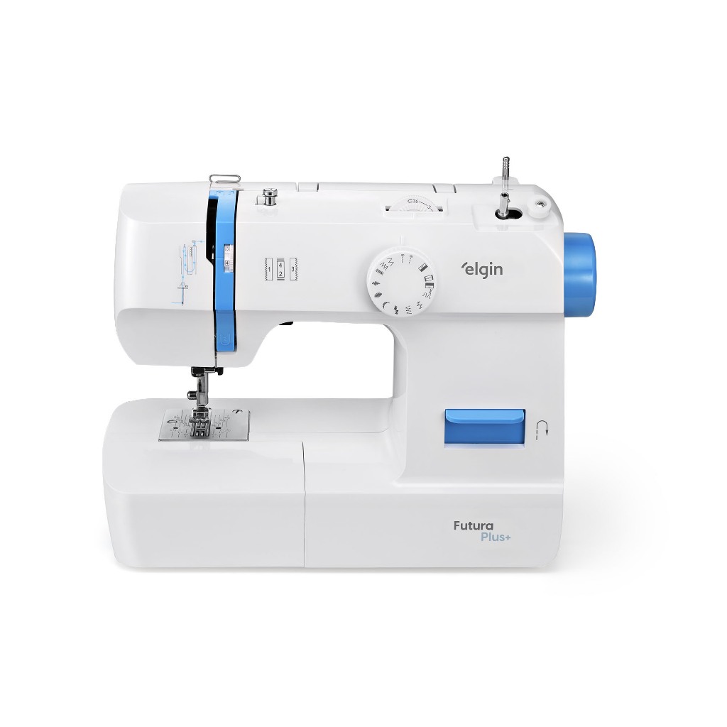 Máquina de Costura Reta Futura Plus Jx-2052 Portátil 220v em Oferta na Shopee