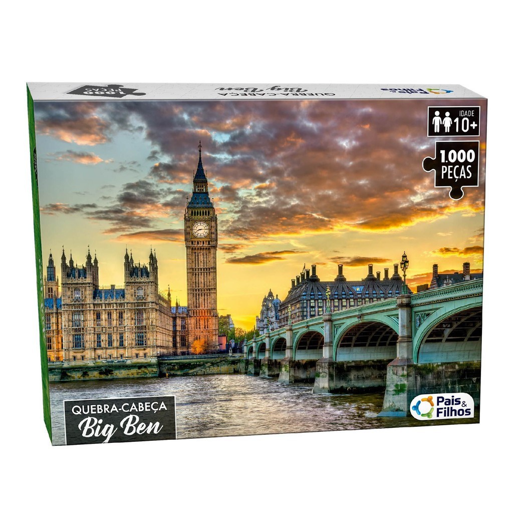Quebra cabeça Puzzle Londres 1000 Peças Big Ben Original Oferta em Oferta na Shopee