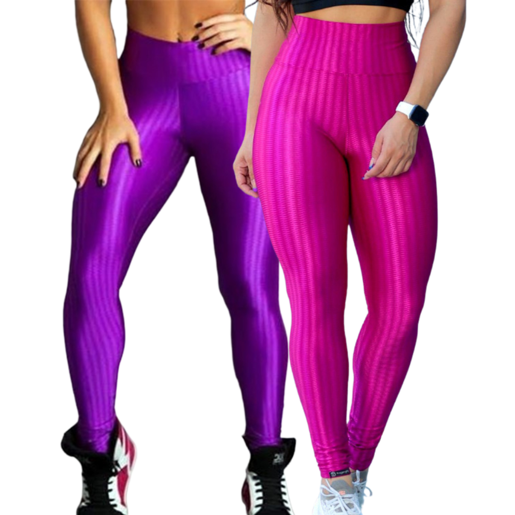 KIT 2 Legging 3D Cintura Alta Colorida Academia Confortável Fitness em Oferta na Shopee