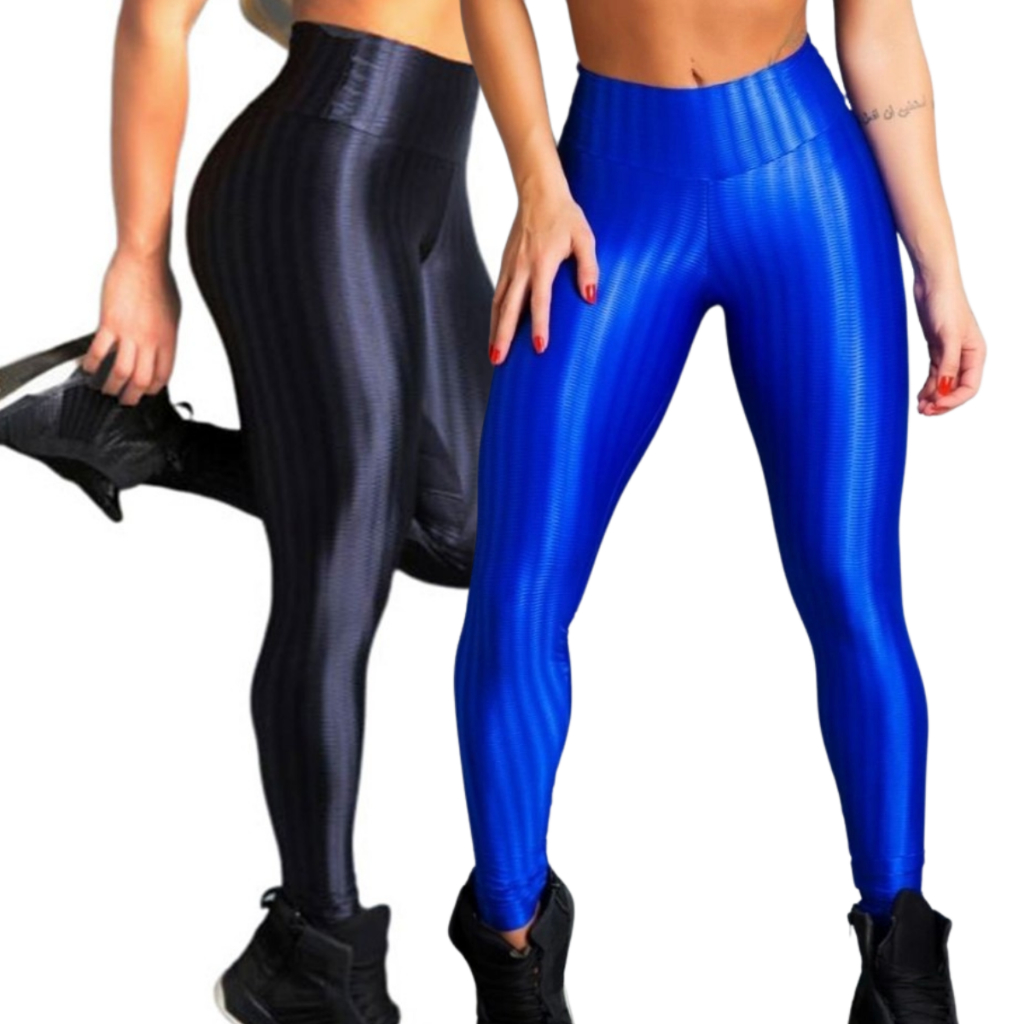 Calça Legging 3D Colorida Academia Cintura Alta Confortável Fitness