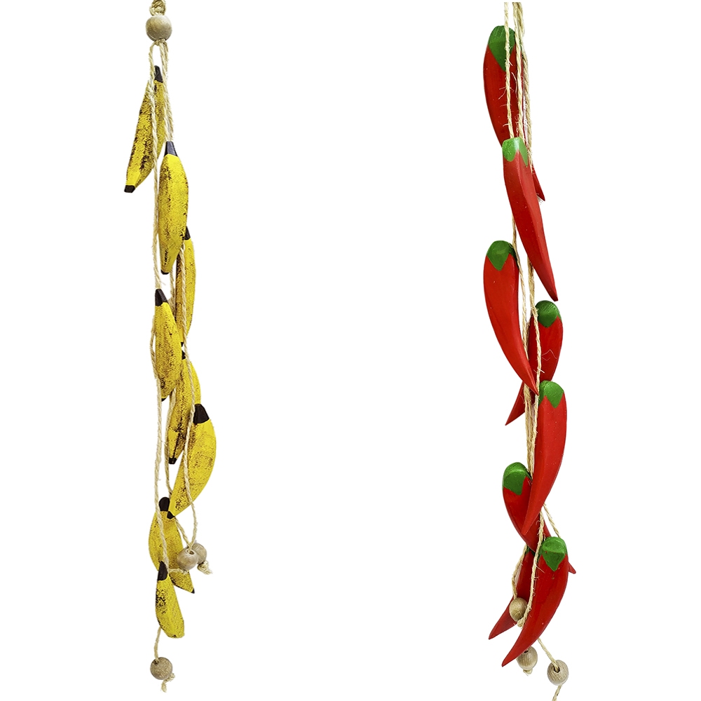 Cacho de Banana ou Pimenta em Madeira – Artesanal | Unidade ou Par Esculpida Decoração De Casa em Oferta na Shopee