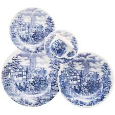 APARELHO DE JANTAR E CHÁ 20 PEÇAS DONNA CENA INGLESA