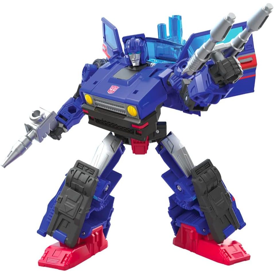 Figura Transformers Generations Legacy Deluxe, Boneco de 14 cm - Autobot Skids - F3008 - Hasbro, Azul e vermelho