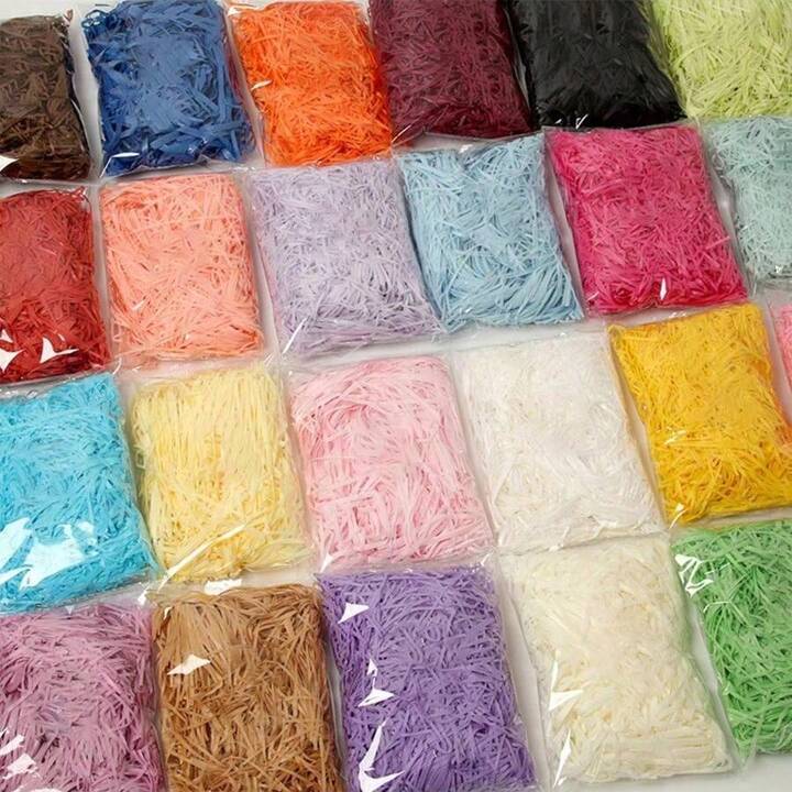 Palha de papel de seda decorativa- varias cores disponiveis. em Oferta na Shopee
