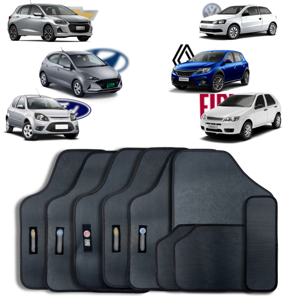 Tapete Universal Borracha PVC Resistente Todos os Carros e Anos em Oferta na Shopee