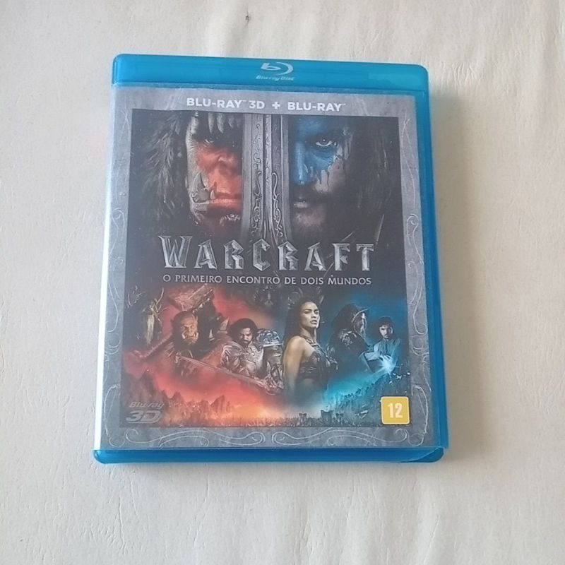 blu-ray 3D + blu-ray Warcraft o filme o primeiro encontro de dois mundos.