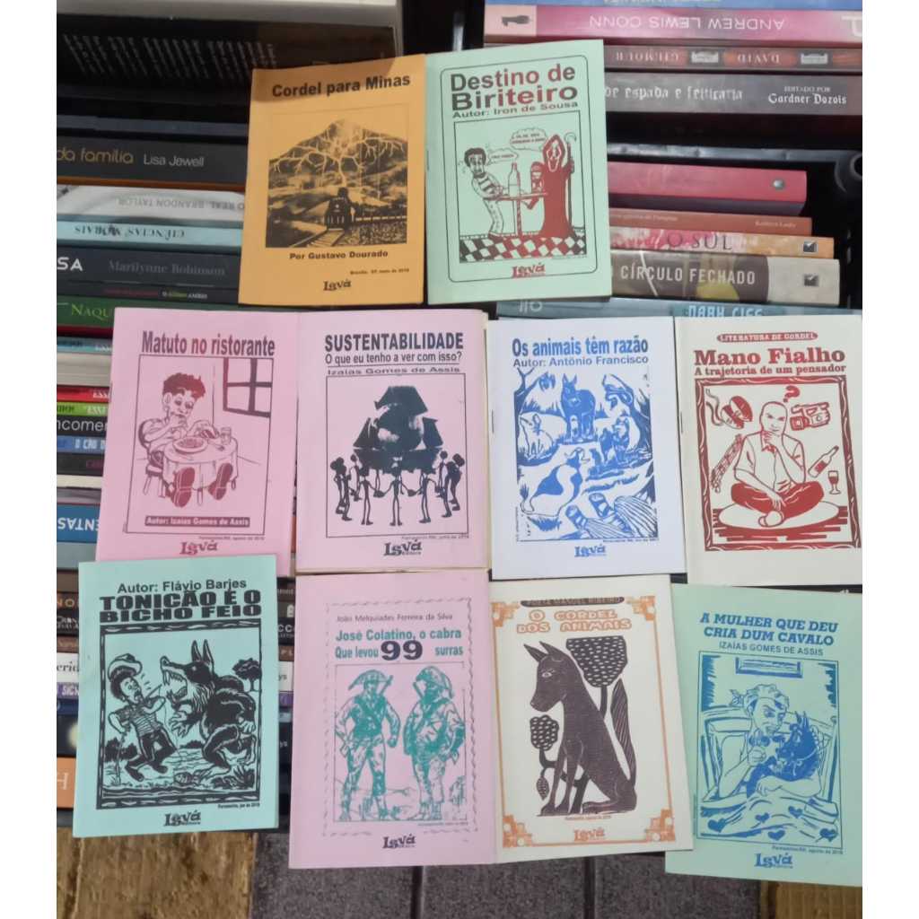 Pacote com 10 livretos de Cordel (Veja lista na descrição) - Pacote 6
