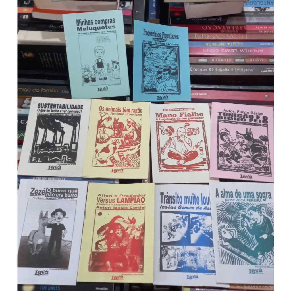 Pacote com 10 livretos de Cordel (Veja lista na descrição) - Pacote 7
