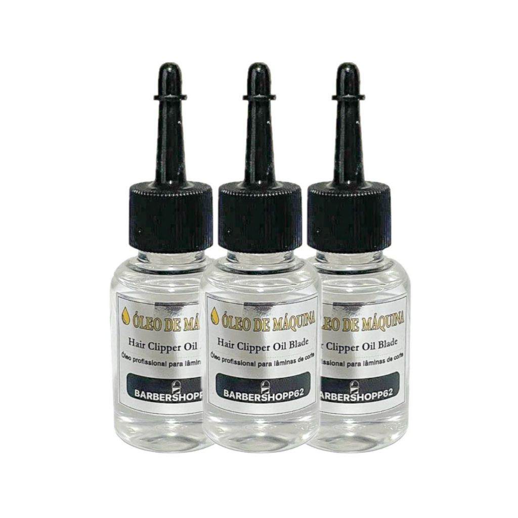 Kit 3 óleo Lubrificante 30ml Para Maquina de Corte Lubrifica Reduz Ruídos Previne Corrosão em Oferta na Shopee