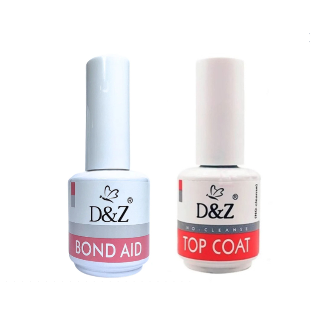 top coat +base gel D&Z Preparação unhas em gel / Blindagem UV - Esmaltação em gel