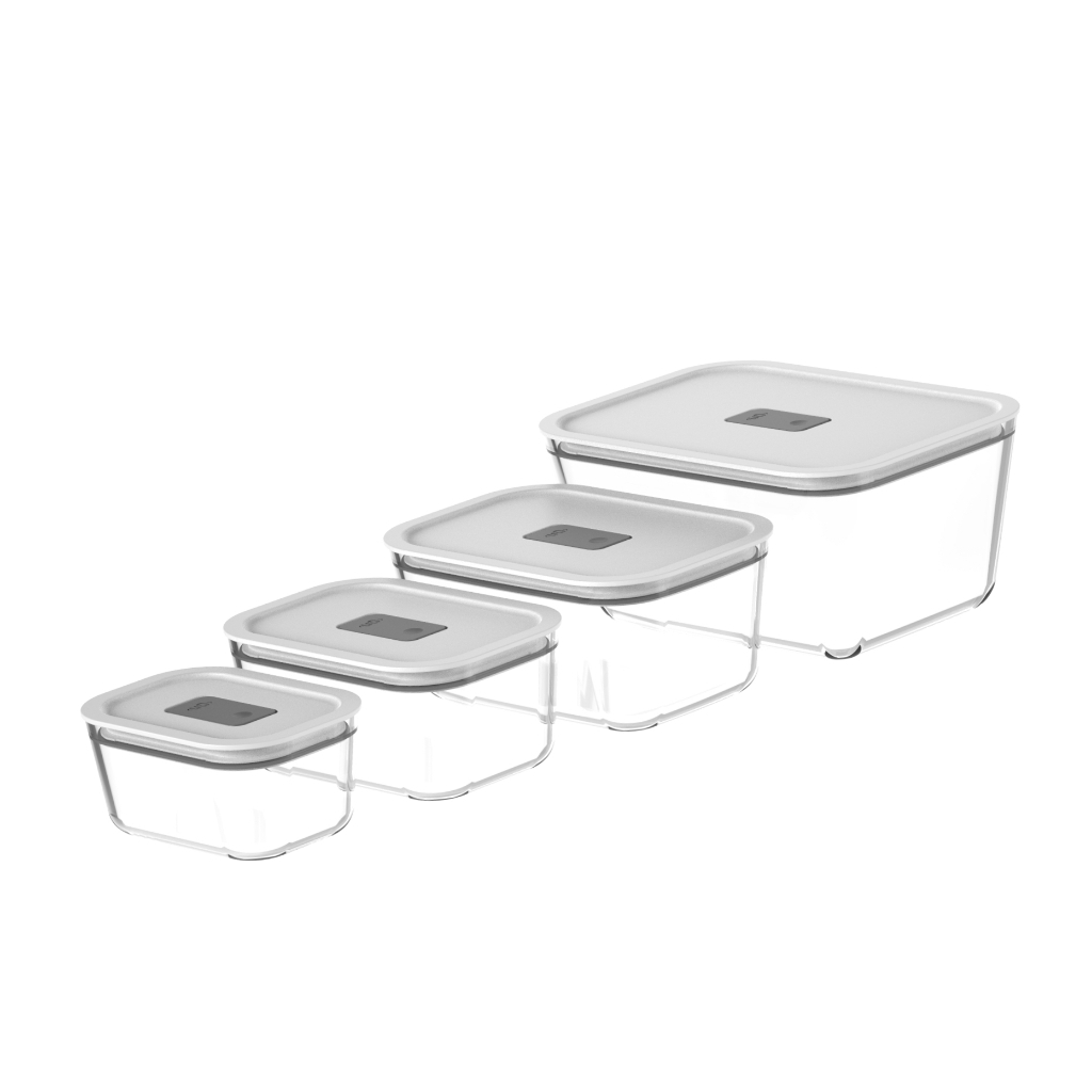 Pote de Vidro Hermético Marmita Fresh Lock Multi Utilidades Forno Freezer Microondas Airfryer - Ou