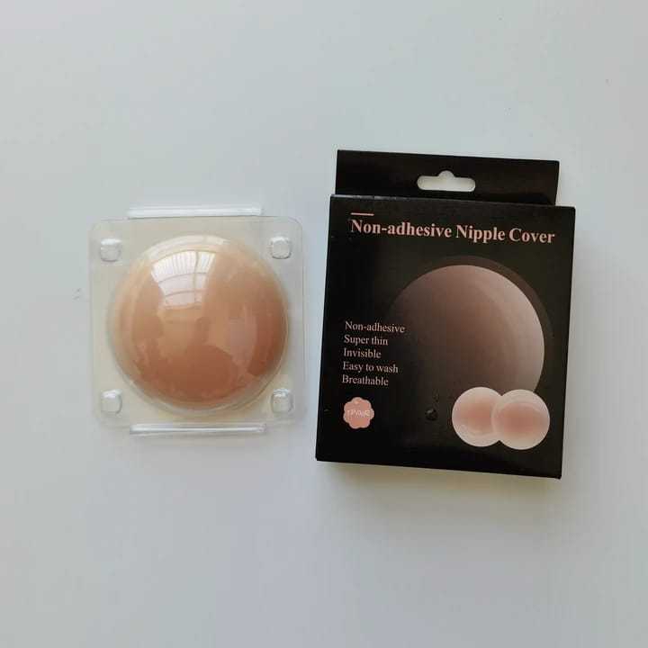 Kit 2 Par de Protetor Tapa Mamilos Silicone Tapa Bico Sem Cola Não Adesivo Bx-008 em Oferta na Shopee