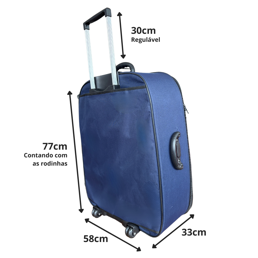 Mala de viagem 32kg GG EXTRA GRANDE com expansivo Grotaferrata