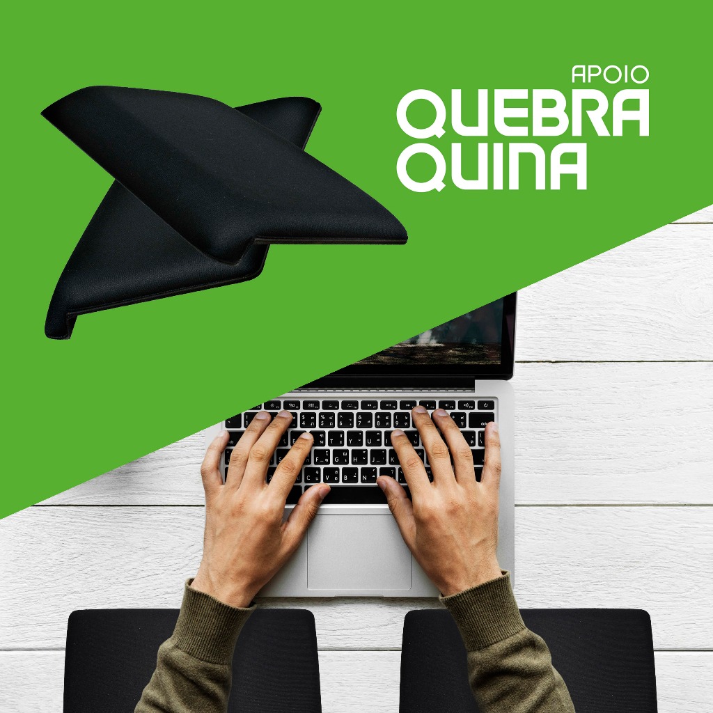 Apoio Ergonômico para Antebraço - Quebra-Quina (par)® em Oferta na Shopee