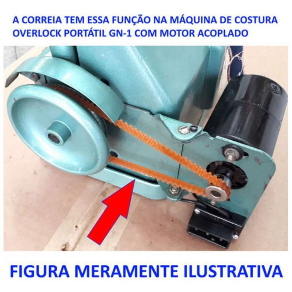 3 Correia Do Motor Overlock Portátil Sequinha Chinesinha Gn1 Butterfly