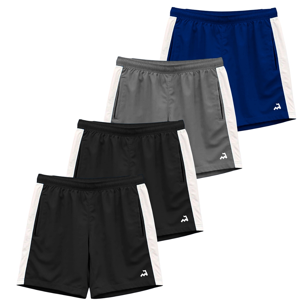 Kit 4 Short Academia Bermuda Dryfit Masculino Futebol Corrida Treino Fitness Elastano Academia Gym