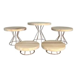 Kit com 5 boleiras e doceiras para  festa em Oferta na Shopee