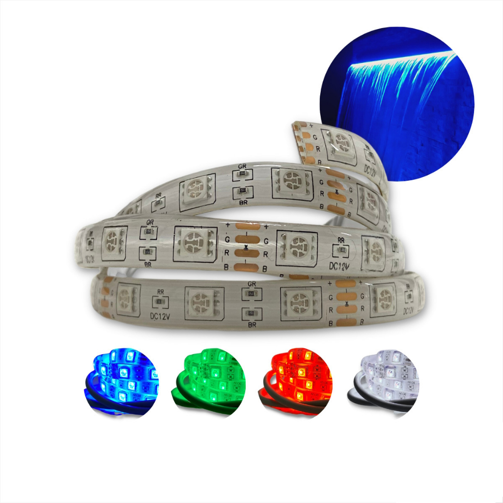 Fita Led RGB de Reposição da Cascata Iluminação Piscina de Embutir 60 Cm - Pooltec