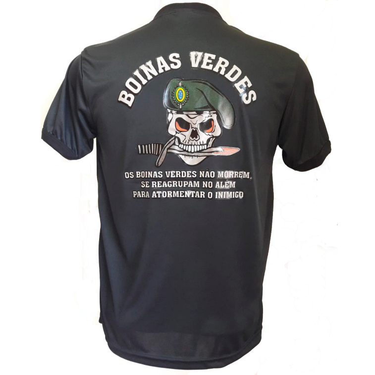 Camiseta Masculina Militar Boinas Verdes Miltar Slim em Oferta na Shopee