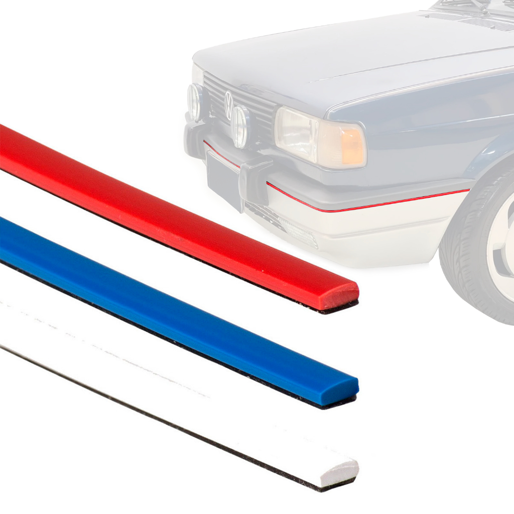 Friso Filete Parachoque E Lateral Gol Voyage Saveiro Parati Quadrado Gti Gts Gls 89 90 91 92 93 94 Vermelho Branco Azul em Oferta na Shopee