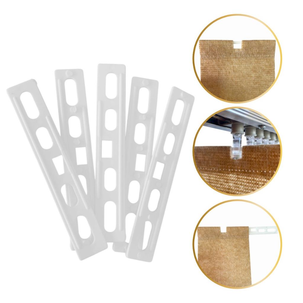 Cabide De Lâmina 9cm Para Persiana Vertical - 20 Peças