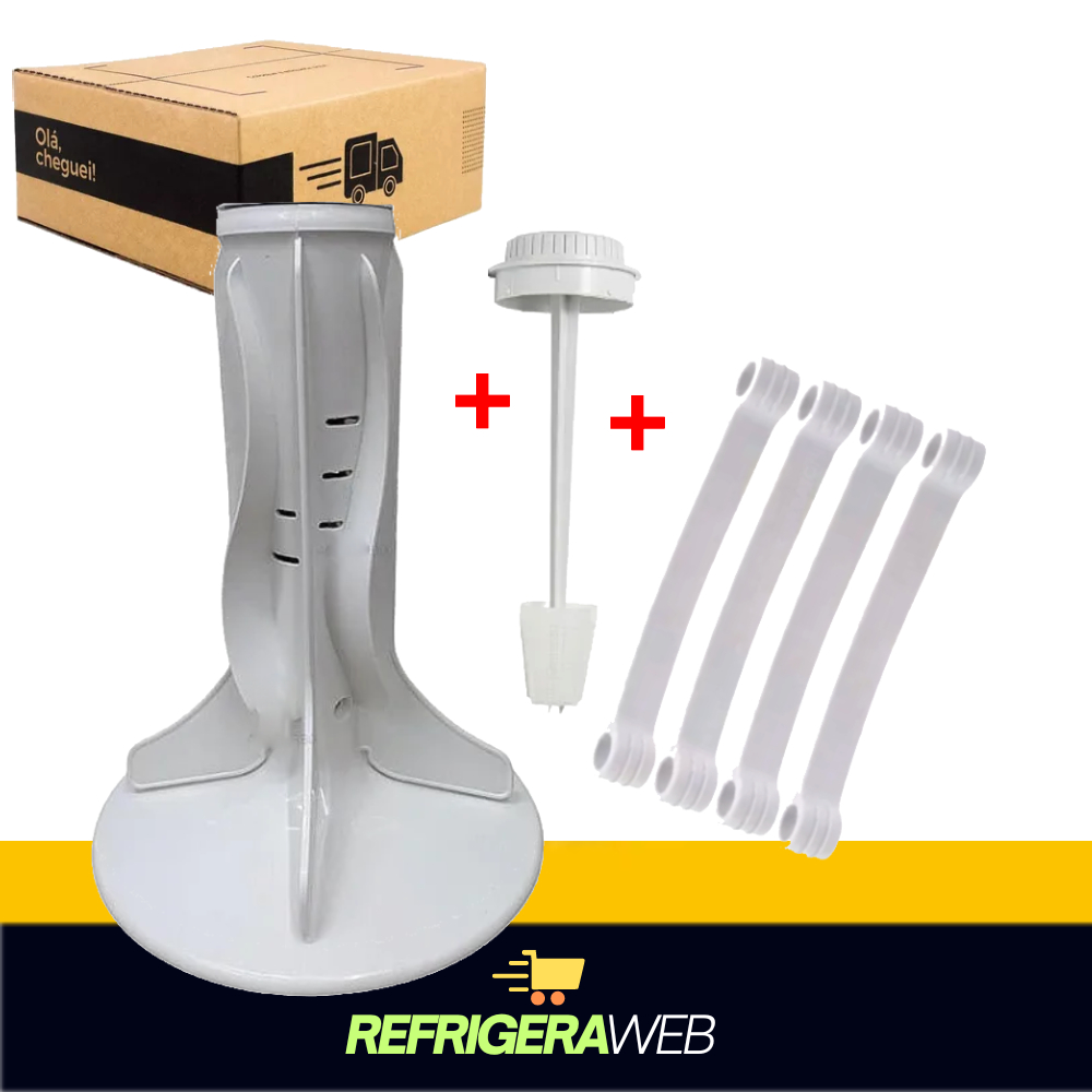 Kit, Agitador Compativel Brastemp Consul 7kg A 11kg + 4 Tirantes Compativel Maquinas Brastemp Consul Brinde