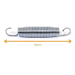 Kit 10 Molas 14cm Aço Galvanizado Para Cama Elástica Nacional Pula Pula Trampolim