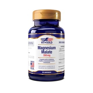 Magnesio Dimalato 350mg Vitgold 60 Comp em Oferta na Shopee