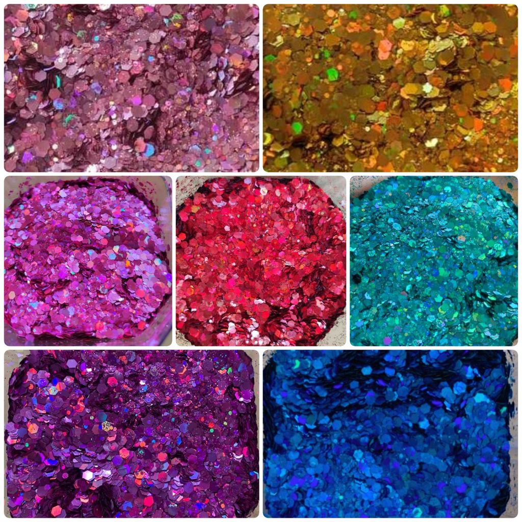 Imagem Glitter Flocado Para Unha/Resina COLEÇÃO SIGNOS 3g, 5g, 10g, 20g ou 50g e Kits com 12 cores