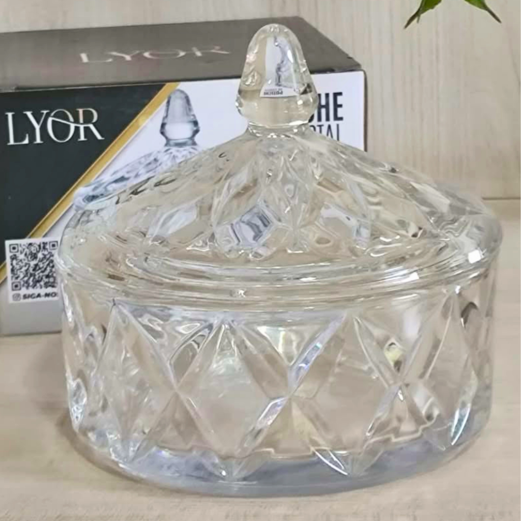 POTICHE DE CRISTAL DELI DIAMONDS LYOR 13CM