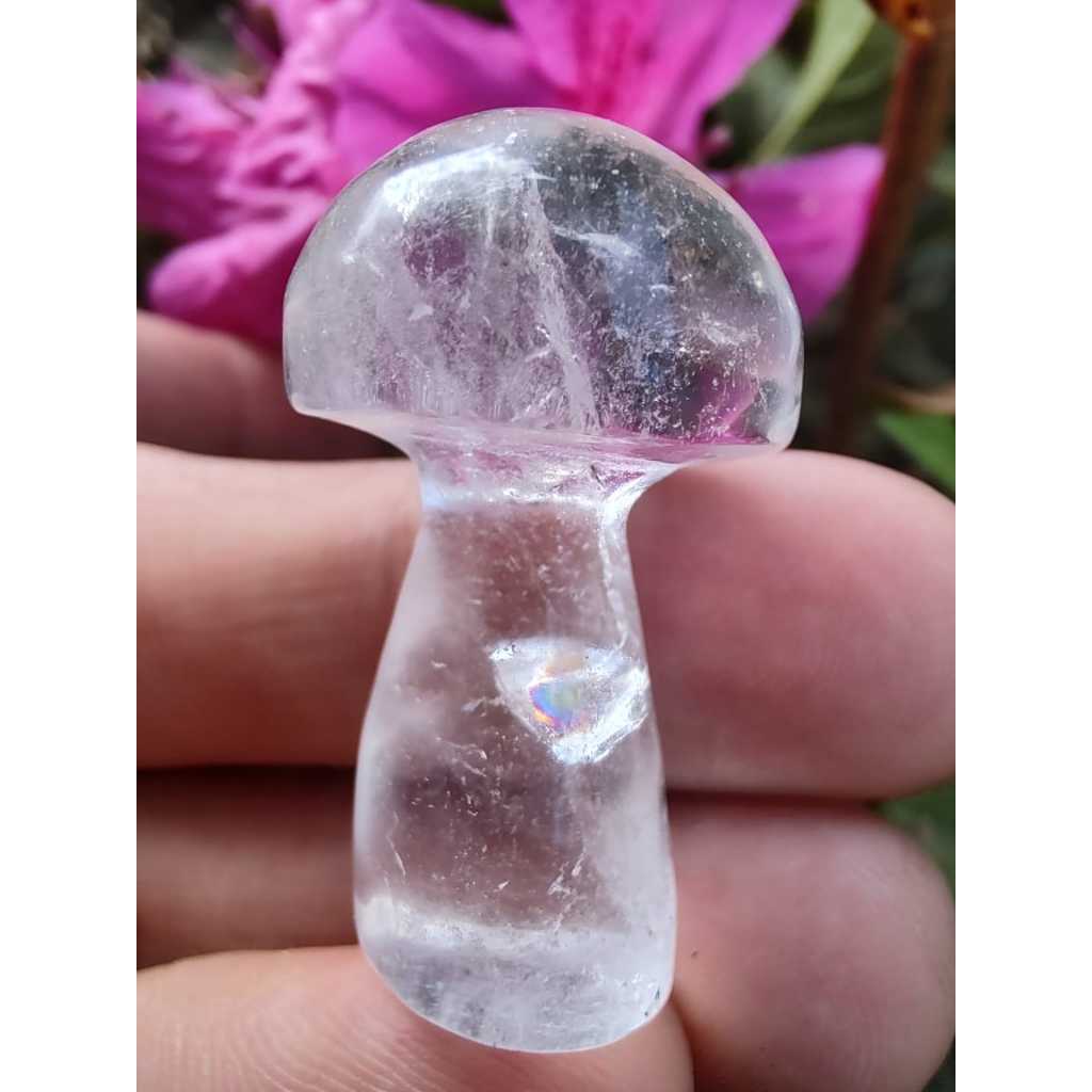 Cogumelo de Quartzo Branco, 10/15 Gr.