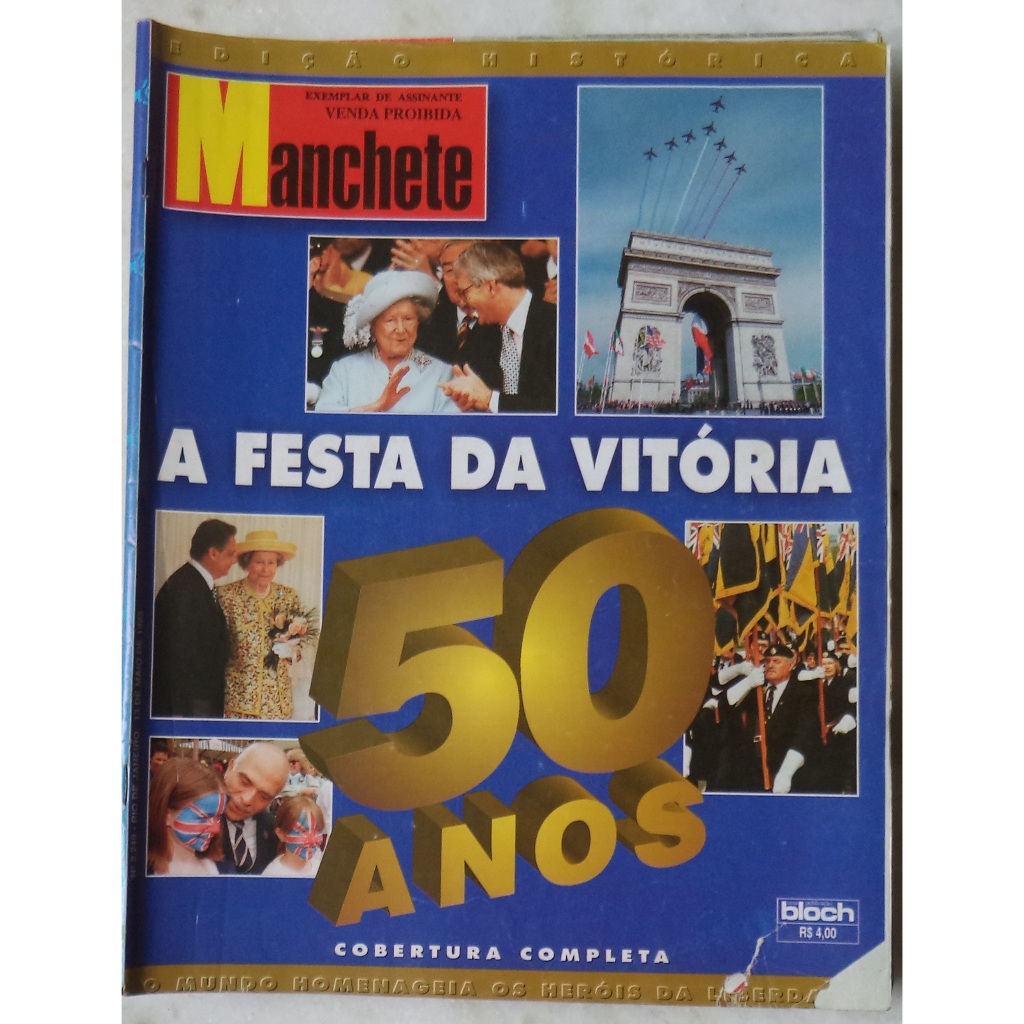 Revista Manchete Edição História A Festa da Vitória 50 anos 13 de maio 1995