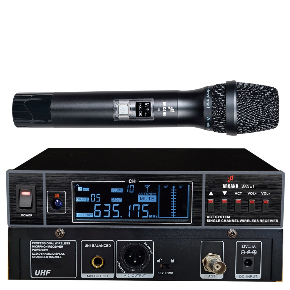 Microfone sem fio UHF Arcano® BB-1