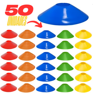 50 Cones Treino Exercícios Fitness Funcional Muscular Fisioterapia em Oferta na Shopee