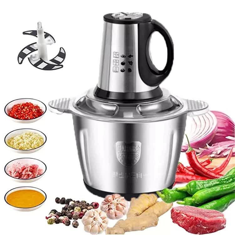 2-3 Litros Picador Triturador De Alimentos Carne Mixer Elétrica Processador Cozinha Envio ...