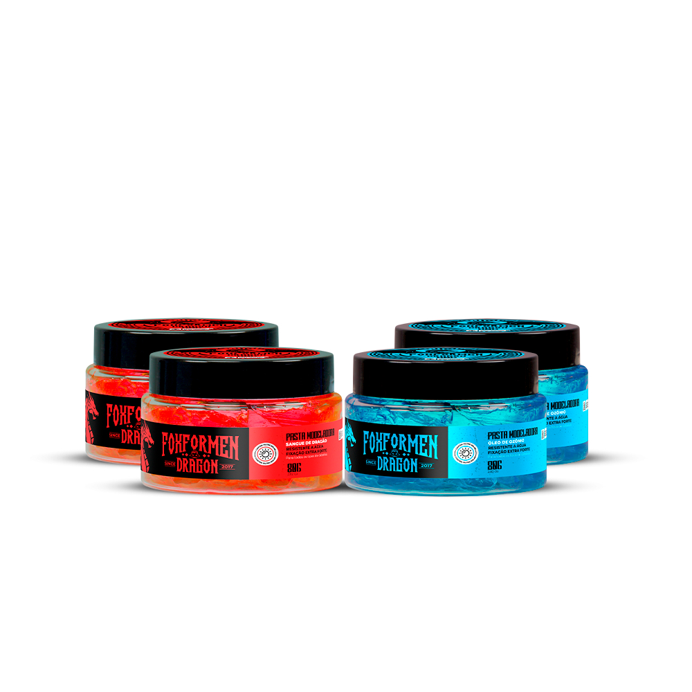 PASTA LINHA DRAGON RESISTENTE A AGUA KIT 04 UN FOX FOR MEN