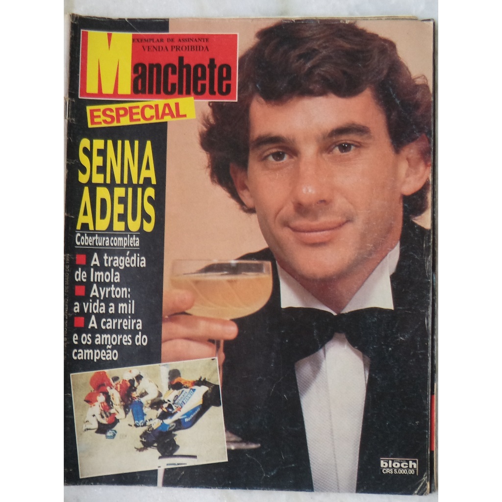 Revista Manchete Especial Senna Adeus Maio 1994