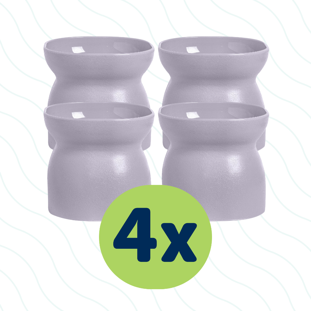 Kit Pet Games Com 4 Comedouro Ou Bebedouro Alto Elevado Ergonocat Para Gato Ergonômico E Saudável em Oferta na Shopee