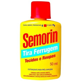 Semorin Tira Ferrugem Tecidos & Roupas 50ml Original em Oferta na Shopee