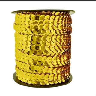 Fio  Galão de Paetê 08MM em PVC 10 Metros Carnaval Brilho em Oferta na Shopee