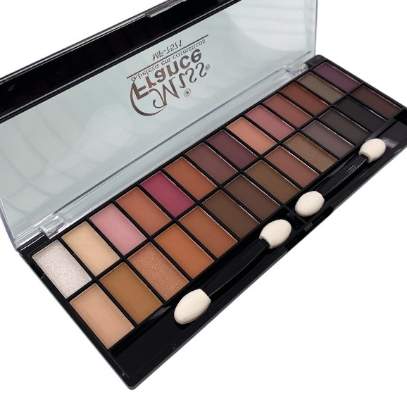 Estojo kit de maquiagem 28 cores -MISS FRANCE com pincel