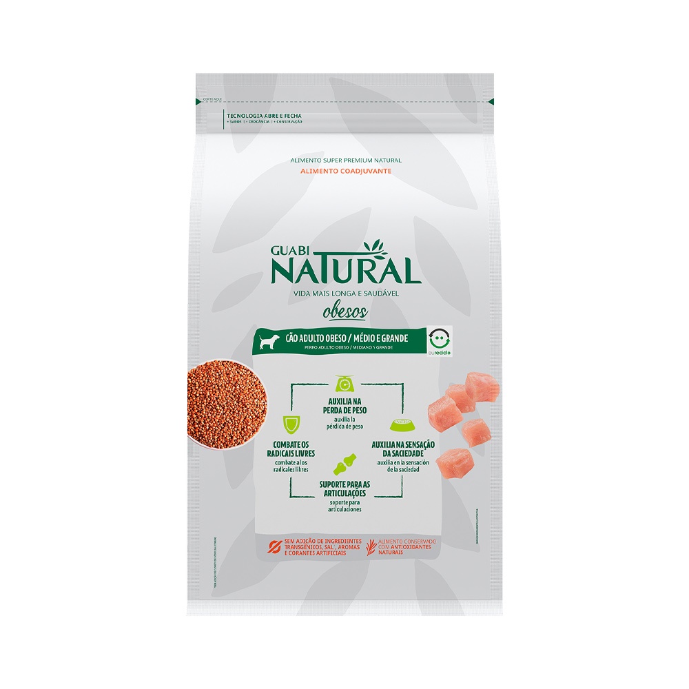 Ração Guabi Natural Cães Obesos Médio e Grande 10,1kg