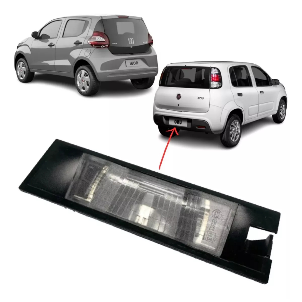 Lanterna Luz De Placa Lente Uno Vivace Way 2010-2017 Fiat - 51766508 em Oferta na Shopee