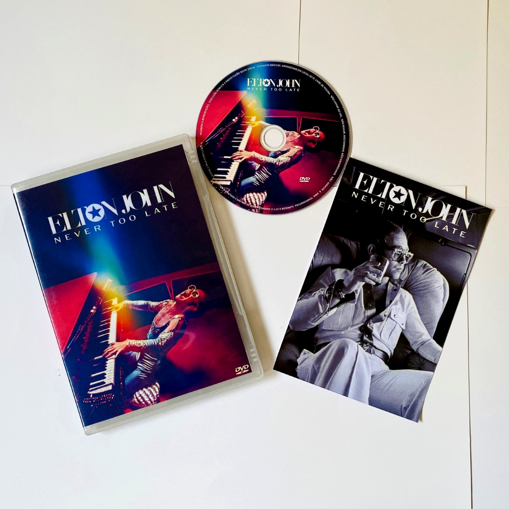 DVD Elton John Never Too Late 2024 Disney Live Legendado