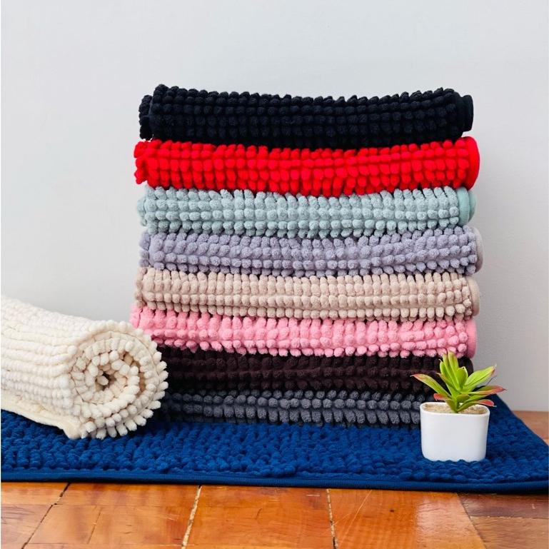 Kit Tapete Banheiro 40x60 Antiderrapante Microfibra Varias Cores