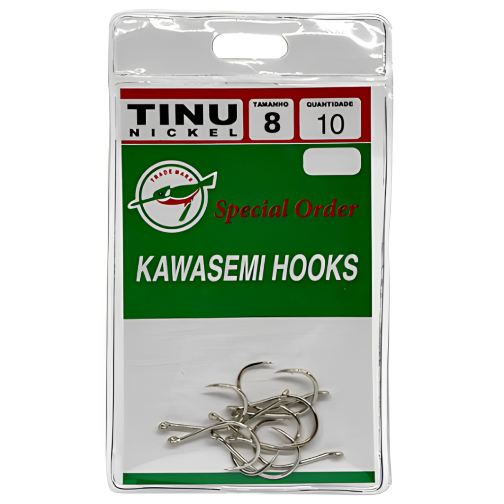 Anzol De Pesca Kawasemi Tinu Nickel - Tamanho 8 - 10 UN