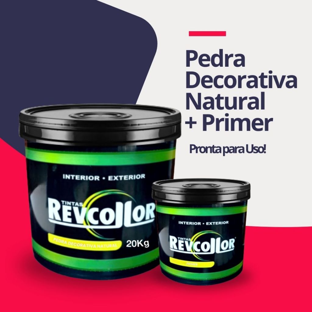 Kit Revestimento Pedra Natural Para Parede 20kg Com Primer Revestimento Decorativo Parede Fachada