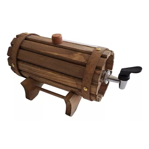 mini barril de madeira para cachaça 900 ml