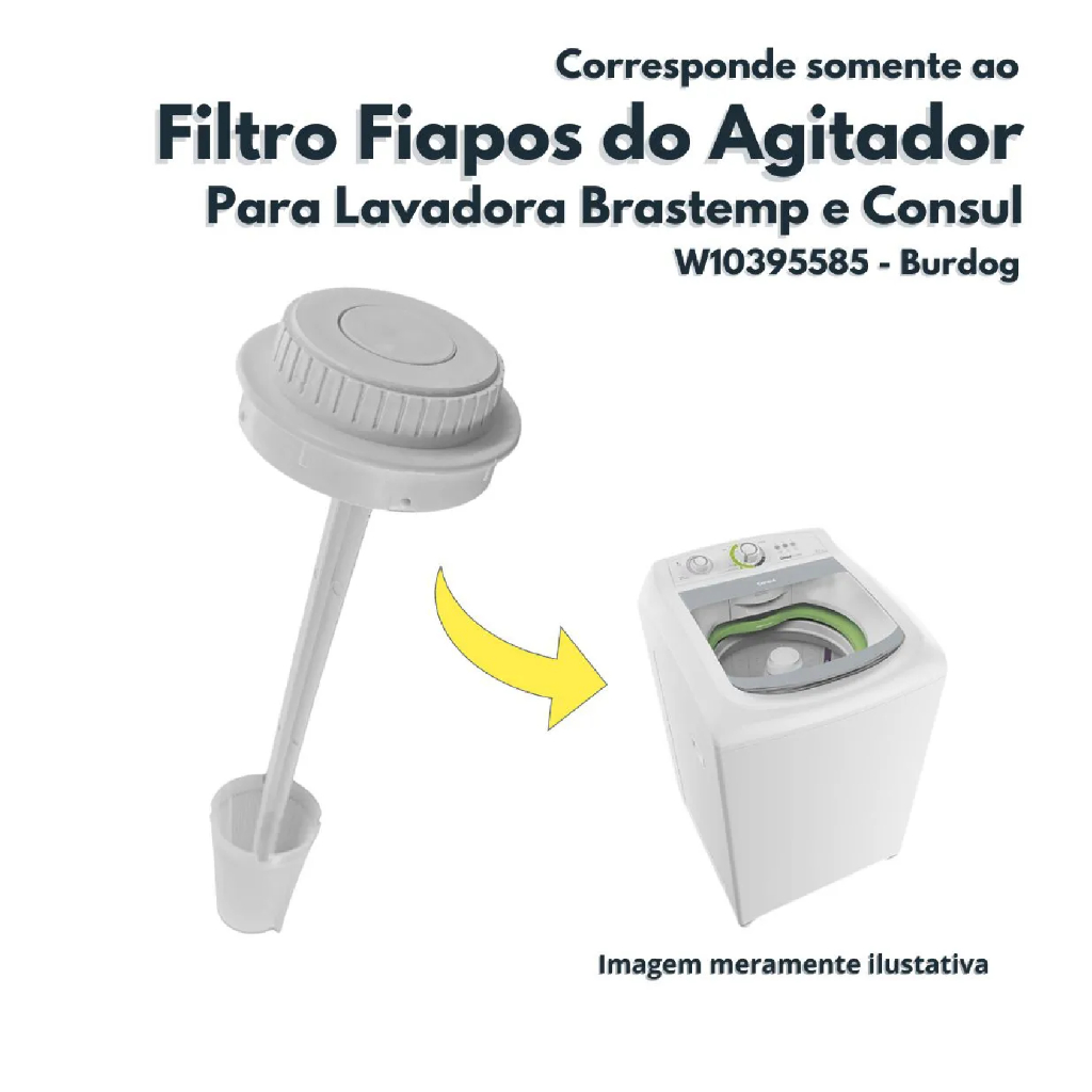 Filtro Fiapo Lavadora Brastemp Bwc10 Bwg10 Bwl11 Bwc11