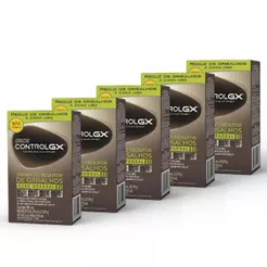 Kit 5x unidad. - Grecin Control GX Shampoo Redutor Gradual de Grisalhos 118ml - Natural e para todos os tipos de cabelo.